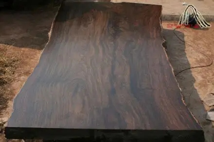 风车木大板茶桌：黑檀替代首选 兼具质感与实用(图3)