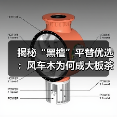 揭秘“黑檀”平替优选：风车木为何成大板茶桌高端材质新宠？（图2）