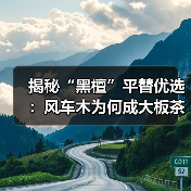 揭秘“黑檀”平替优选：风车木为何成大板茶桌高端材质新宠？（图3）