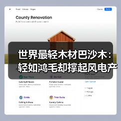 世界最轻木材巴沙木:轻如鸿毛却撑起风电产业半边天(图1) 世界最轻木材巴沙木:轻如鸿毛却撑起风电产业半边天(图1)