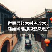 世界最轻木材巴沙木：轻如鸿毛却撑起风电产业半边天（图1）