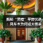 揭秘“黑檀”平替优选：风车木为何成大板茶桌高端材质新宠？（图1）