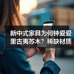新中式家具为何钟爱爱里古夷苏木？稀缺材质的硬核优势解析（图1）