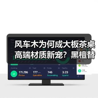 风车木为何成大板茶桌高端材质新宠?黑檀替代优选解析(图3) 风车木为何成大板茶桌高端材质新宠?黑檀替代优选解析(图3)