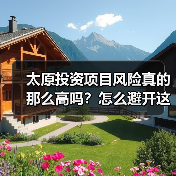 太原投资项目风险真的那么高吗?怎么避开这些坑?(图1) 太原投资项目风险真的那么高吗?怎么避开这些坑?(图1)